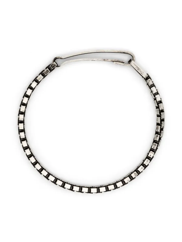 WERKSTATT:MÜNCHEN Snaplink box-chain Bracelet | Silver