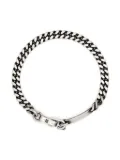 WERKSTATT:MÜNCHEN curb-chain oxidised bracelet - Silver