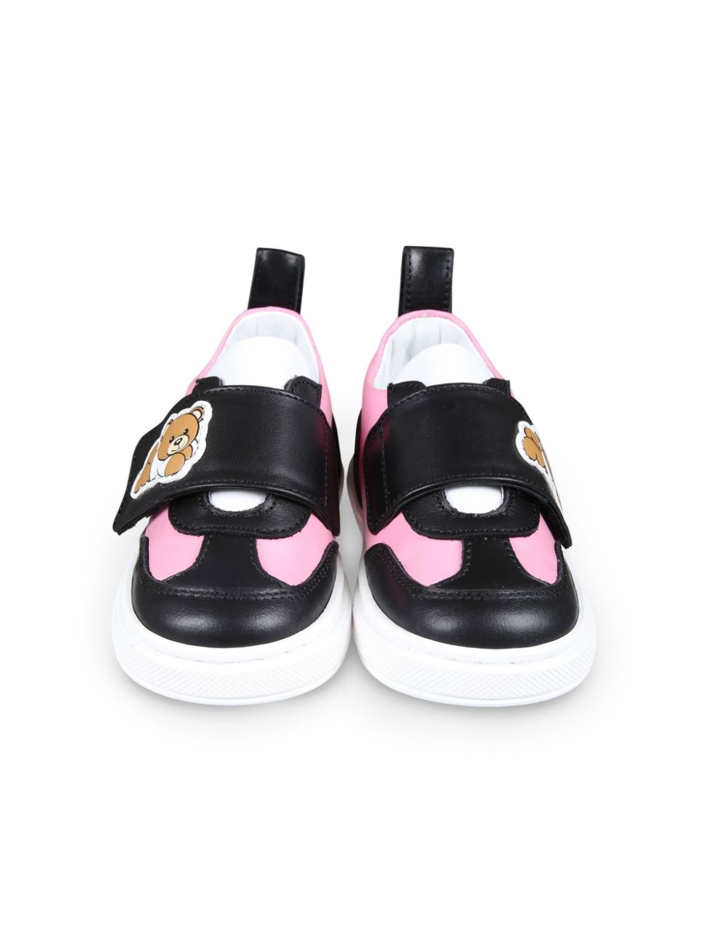 Moschino Kids Sneakers met klittenband Roze