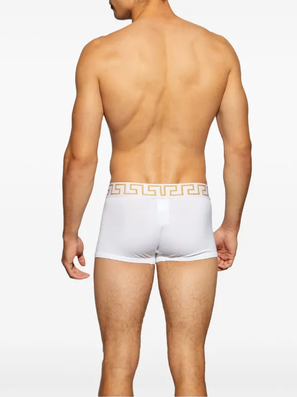 グレカ トリム ボクサー ブリーフ Versace グレカ ボクサーパンツ セット | ホワイト | FARFETCH JP