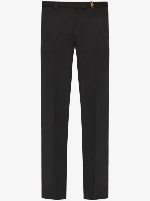 Versace pantalon droit à détail Medusa Head