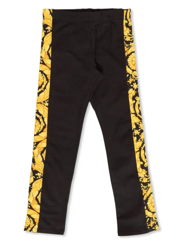 Versace Kids バロッコプリント レギンス | ブラック | FARFETCH JP