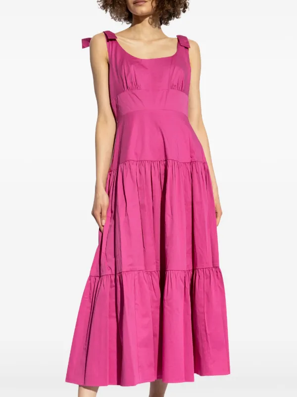 Kate Spade Ruffled Cotton Maxi Dress Pink FARFETCH PT