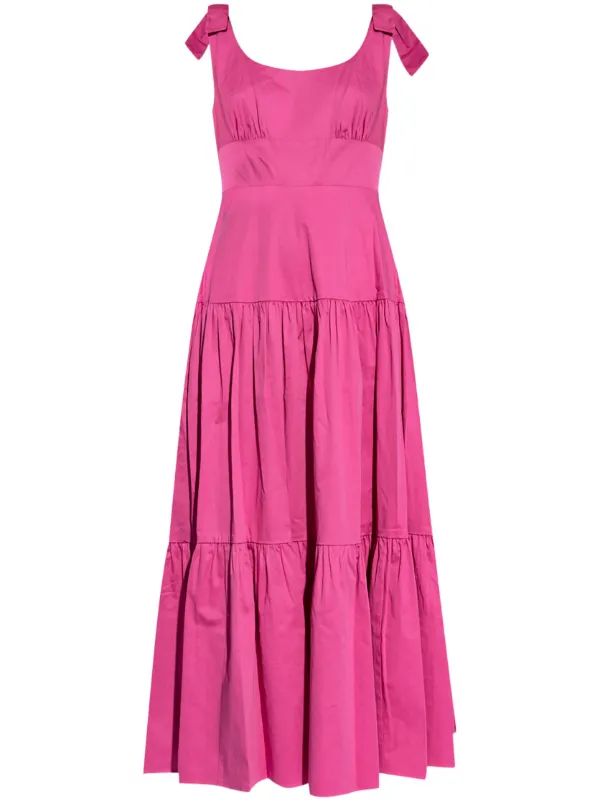 Kate Spade Ruffled Cotton Maxi Dress | Pink | FARFETCH