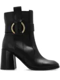 See by Chloé leather high heel boots - Black