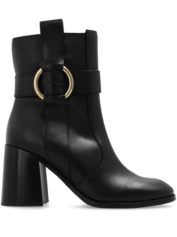 Chloe leather boots on sale