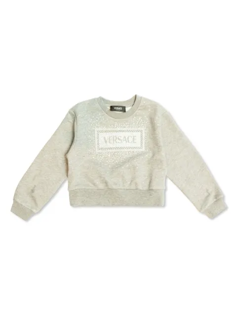 Versace Kids logo-appliqué sweatshirt