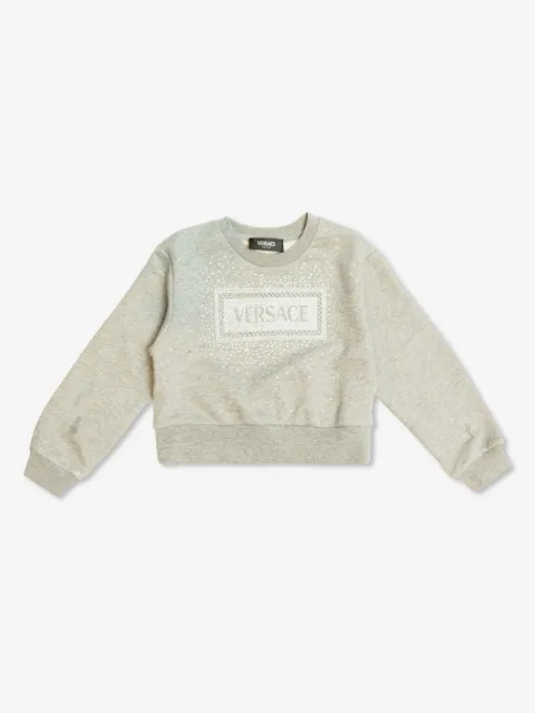 Versace Kids logo-appliqué sweatshirt