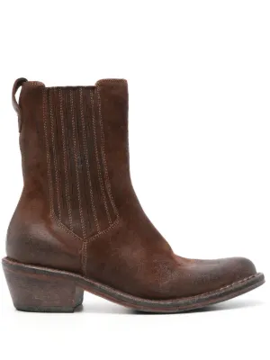 Marsèll 55mm Cassello square-toe Suede Ankle Boots | Brown | FARFETCH