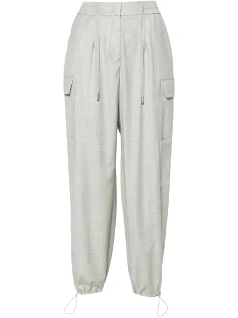 Peserico pleated tapered cargo trousers