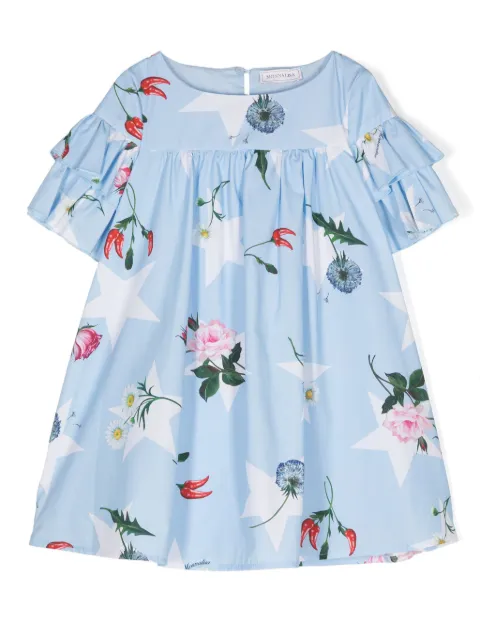 Monnalisa vestido con estampado floral