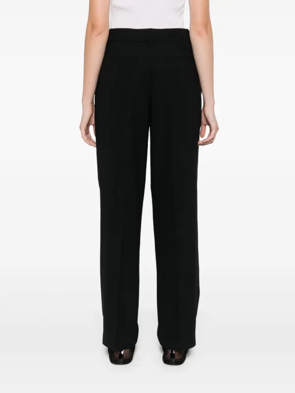 【関税込み】PESERICO Tailored trousers Peserico straight-leg Tailored Trousers | Black | FARFETCH JO