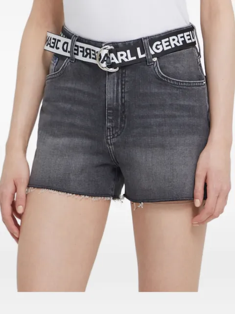 Karl Lagerfeld Jeans frayed denim shorts