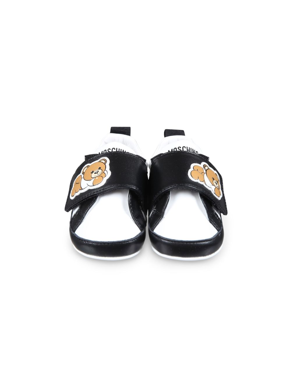 Moschino Kids Leren sneakers Wit