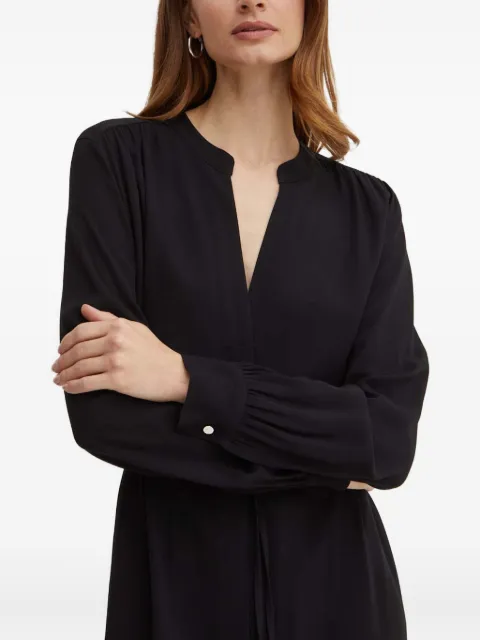 BOSS long-sleeve belted midi dress