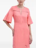 BOSS bell-sleeve dress - Pink