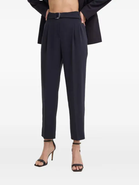 BOSS pleated belted trousers