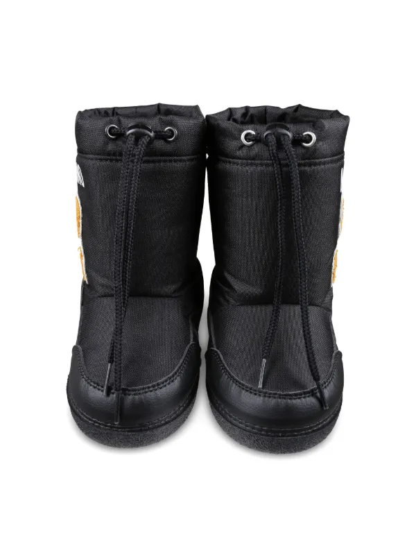 Moschino Kids Teddy Padded Snow Boots Black FARFETCH PH