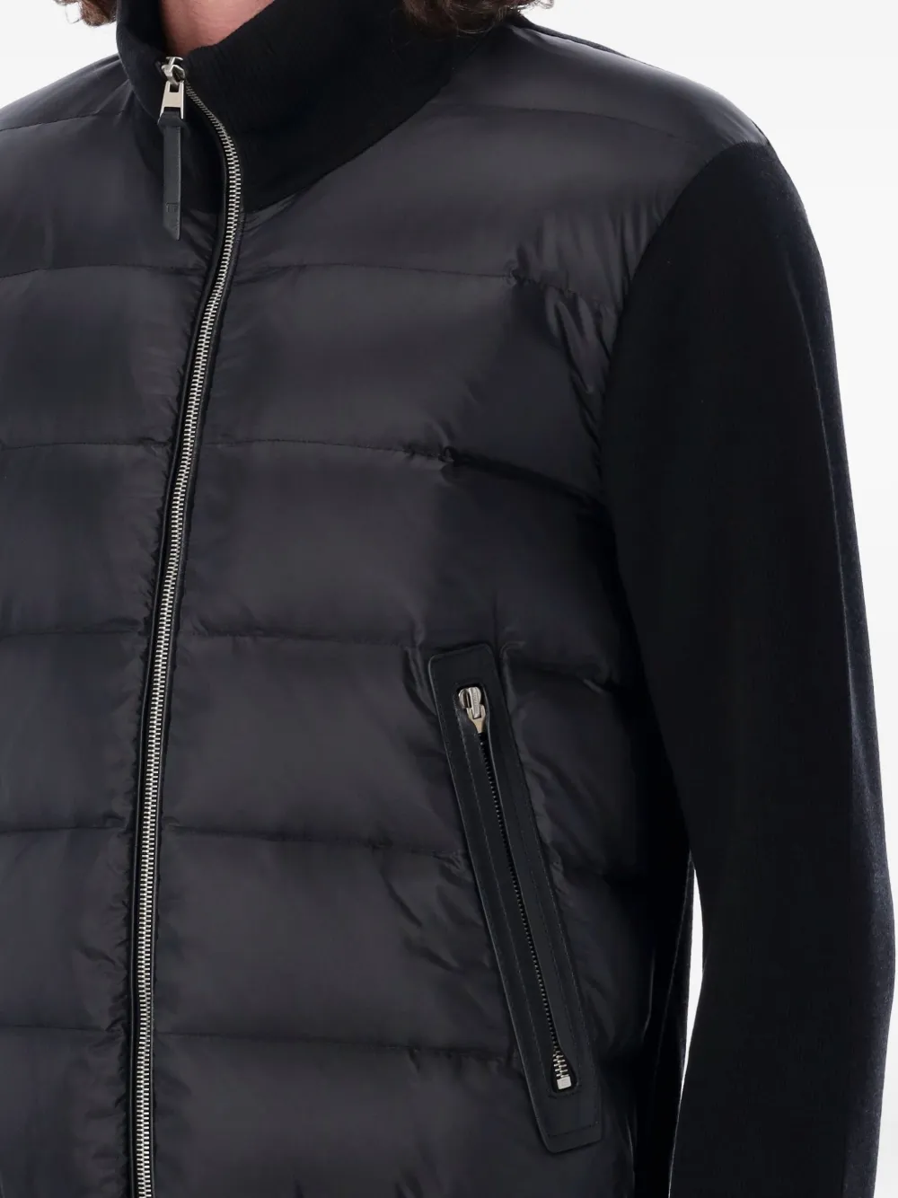  Tom Ford Padded-panel Long-sleeve Jacket - Black 