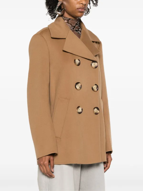 Sportmax Livorno ピーコート | ブラウン | FARFETCH JP