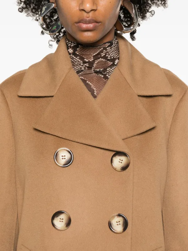 Sportmax Livorno ピーコート | ブラウン | FARFETCH JP