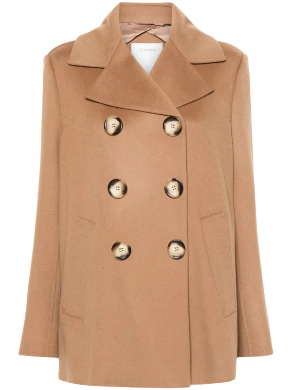 Tan peacoat womens online