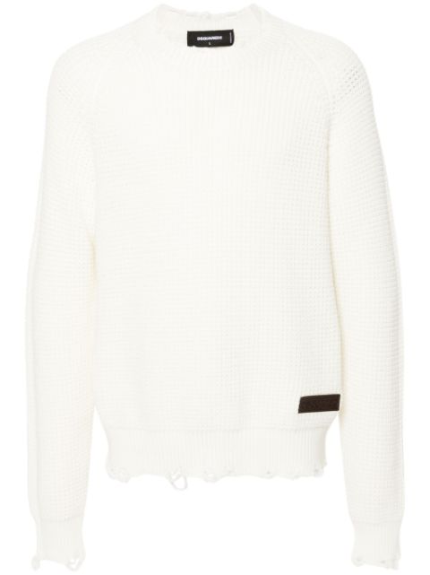 DSQUARED2 logo-patch wool jumper Men