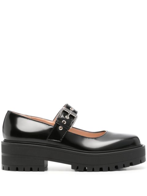 Gianvito Rossi buckle-fastening leather loafers Women