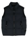 Stone Island Junior Compass-badge quilted gilet - Blue