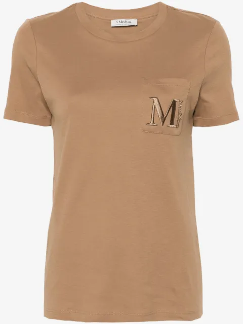 'S Max Mara embroidered-logo cotton T-shirt