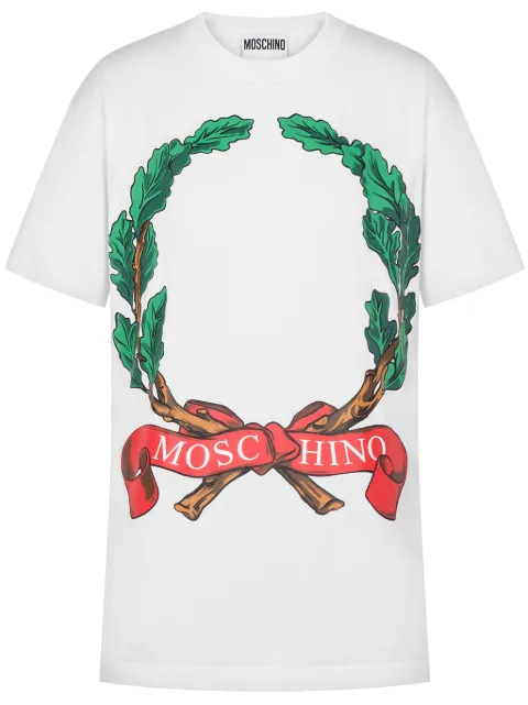 Moschino Laurel Wreath Cotton T-Shirt