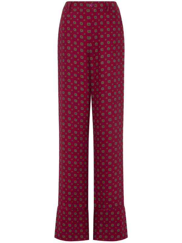 【送料&関税込】Moschino Geometric Printed High Waist Pants Moschino Geometric Printed High Waist Trousers | italist