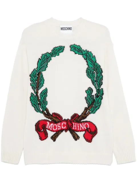 Moschino logo-jacquard sweater
