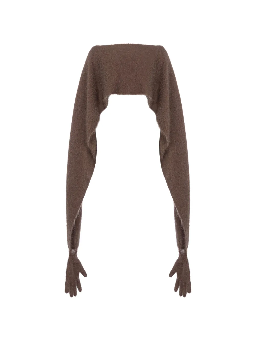Moschino Sjaal met handschoendetail Bruin