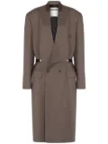 Moschino wool canvas coat - Brown