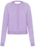 Moschino cut-out virgin wool cardigan - Purple