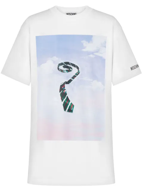 Moschino graphic-print cotton T-shirt