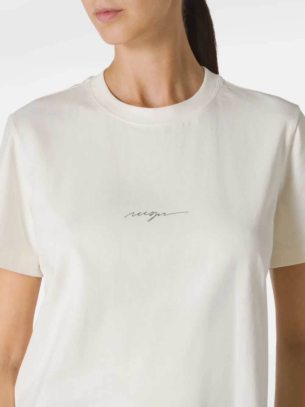 MSGM T-shirt met logoprint Wit