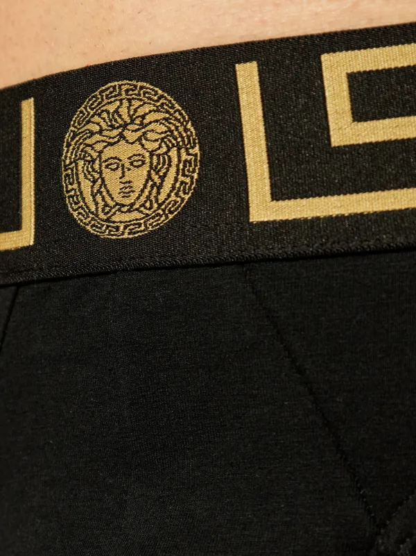 Versace Greca stretch-cotton Briefs | Black | FARFETCH