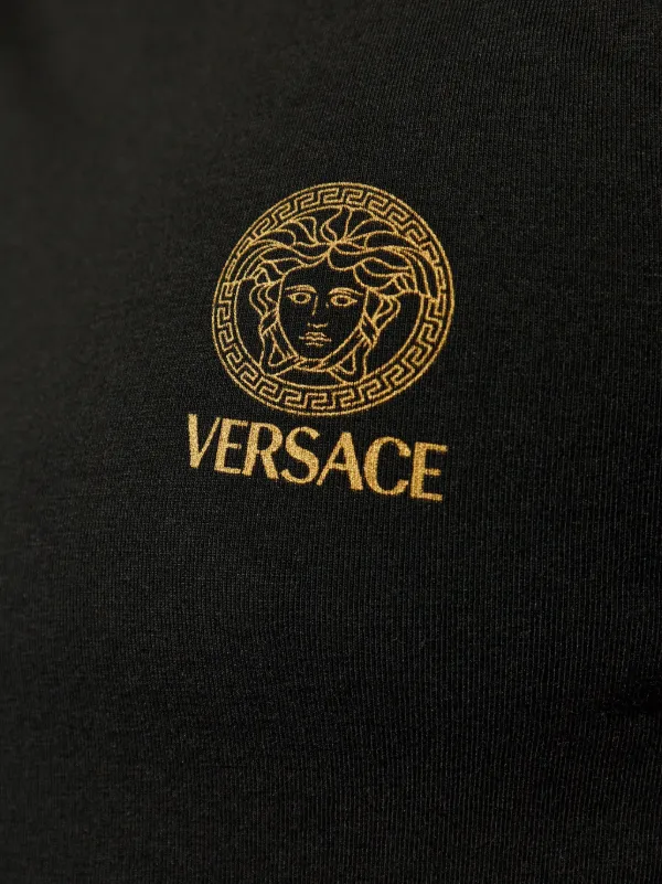Versace logo-print cotton-blend T-shirt (pack Of two