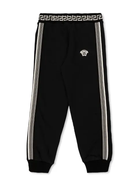 Versace Kids pants con logo bordado