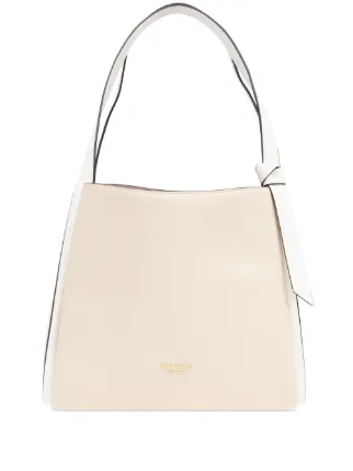 Kate Spade Knott レザーショルダーバッグ L | ニュートラル