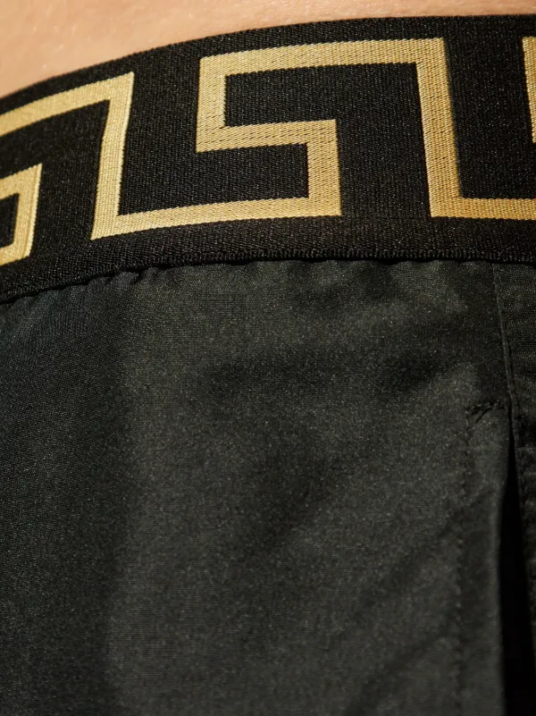Versace Greca border ヴェルサーチ グレカ 水着 スイム 黒 Versace Greca Border Swimsuit | Black | FARFETCH