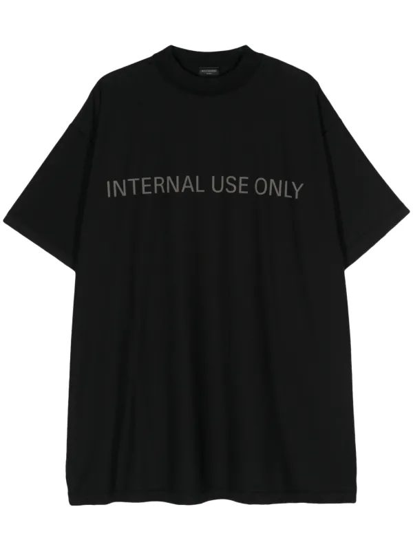 Balenciaga Internal Use Only Inside Out Cotton T Shirt