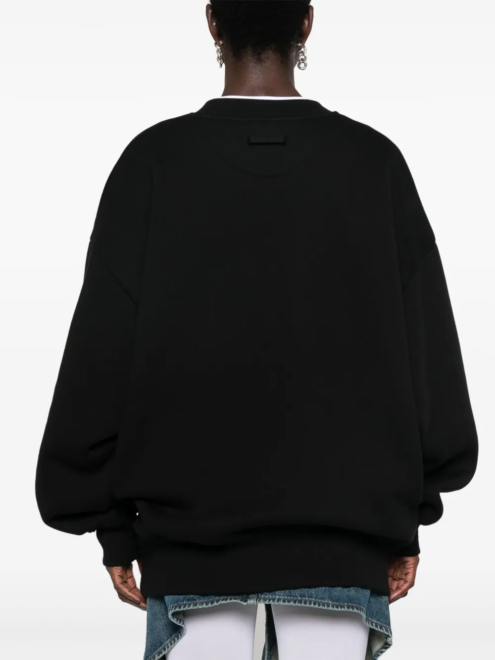 Jean Paul Gaultier Sweater met logoprint Blauw