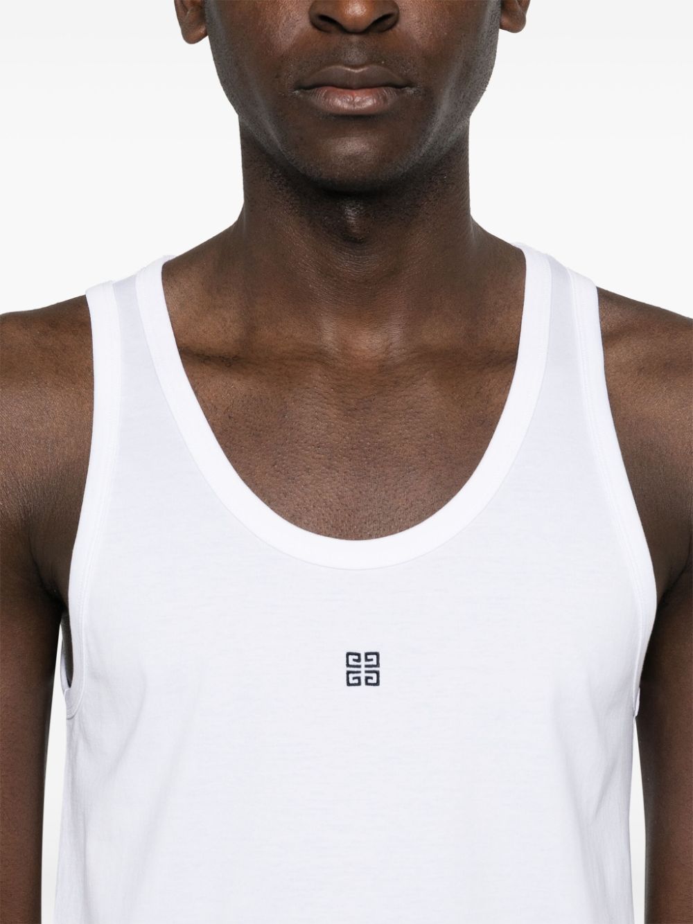 Givenchy 4G-embroidered cotton tank top Men