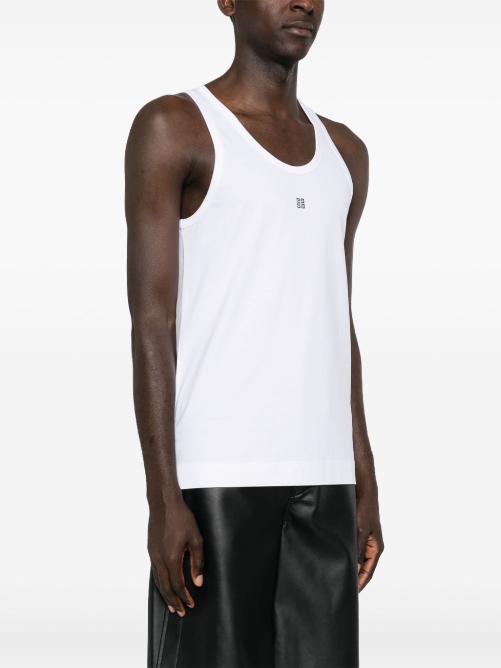 Givenchy 4G-embroidered cotton tank top Men