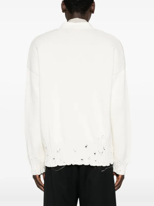 Marni Vネック カーディガン | ホワイト | FARFETCH JP
