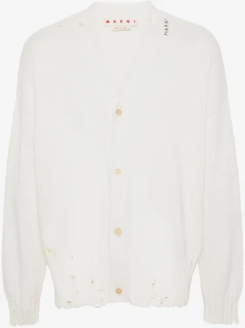 Marni V-neck cotton cardigan