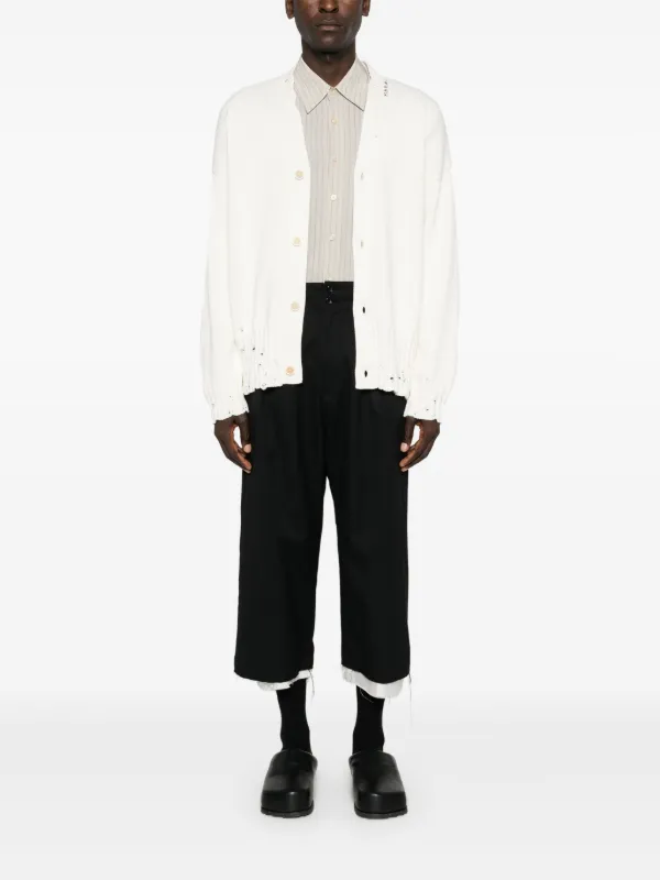 Marni Vネック カーディガン | ホワイト | FARFETCH JP